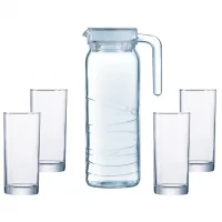 Bộ Bình Ly Thủy Tinh Luminarc Dona Circle Amsterdam 5 Món