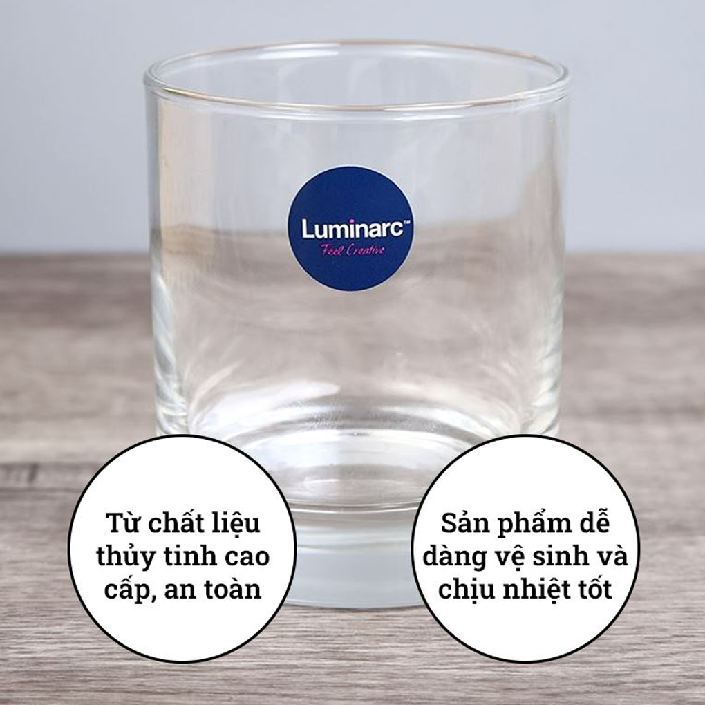 Ly Thấp Thủy Tinh Luminarc Islande 300ml 1