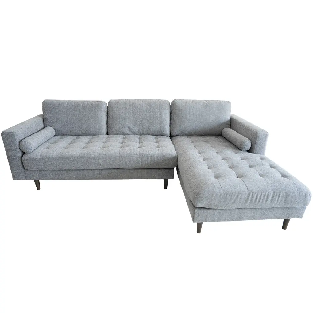 Sofa L Zara LD-2007 259cm Xám Nhạt