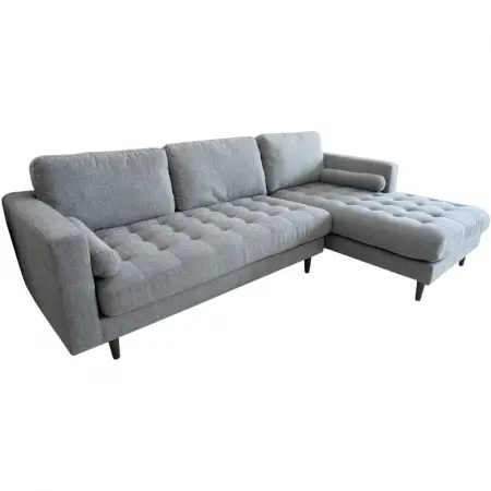Sofa L Zara LD-2007 259cm Xám Nhạt 4