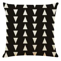 Vỏ Áo Gối Tựa Simplehome ECO8 Đen/Trắng 45x45cm