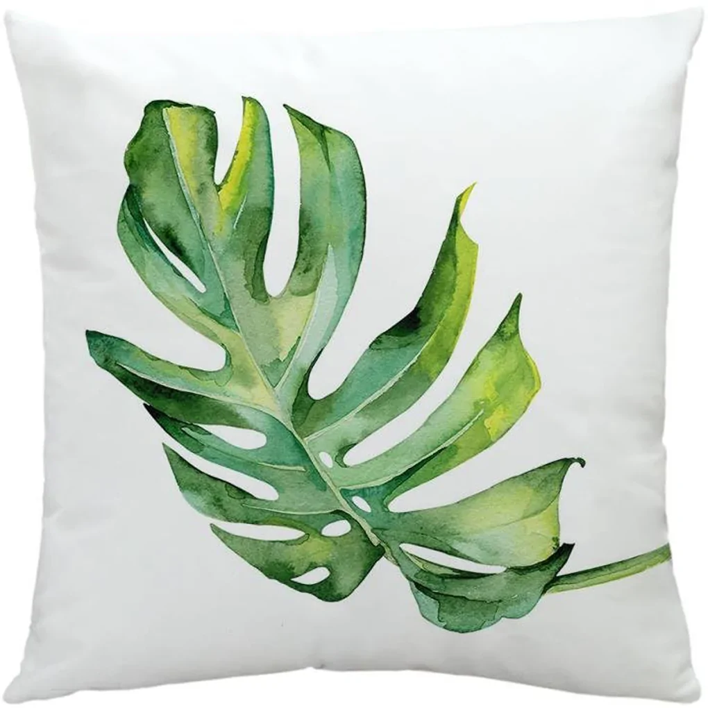 Vỏ Áo Gối Tựa ECO29 Lá Xanh 45x45cm