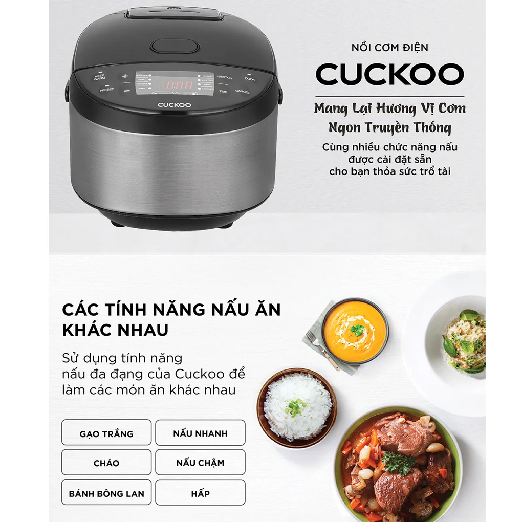 Nồi Cơm Điện Tử Cuckoo CR-0680F 1.08 Lít 4