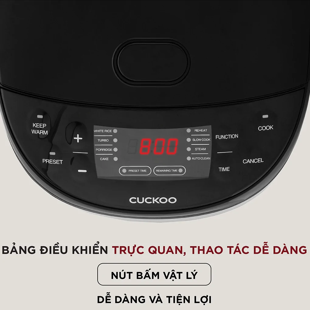 Nồi Cơm Điện Tử Cuckoo CR-0680F 1.08 Lít 5
