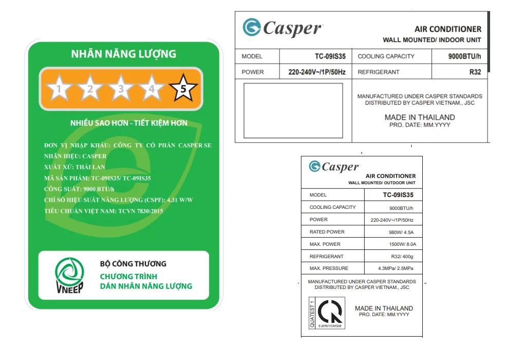 Máy Lạnh Casper Inverter 1 HP TC-09IS35 3