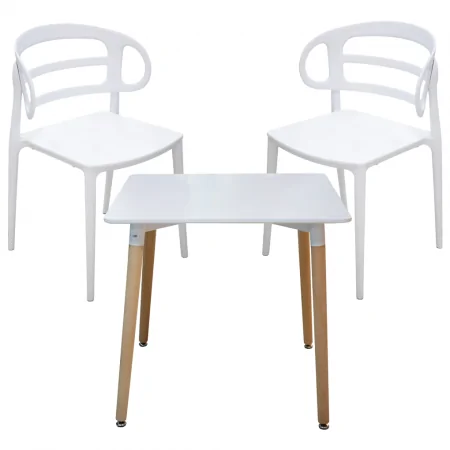 Bộ bàn ăn T-6 trắng + Ghế nhựa 8111B trắng là sự lựa chọn tuyệt vời cho người tiêu dùng muốn mua một bộ bàn ăn giá rẻ nhưng không kém phần chất lượng. Với 6 ghế nhựa trắng tinh tế và bộ bàn trắng cổ điển, nó sẽ là điểm nhấn hoàn hảo cho căn phòng ăn của bạn. Đặt hàng ngay hôm nay để được giao hàng nhanh chóng!