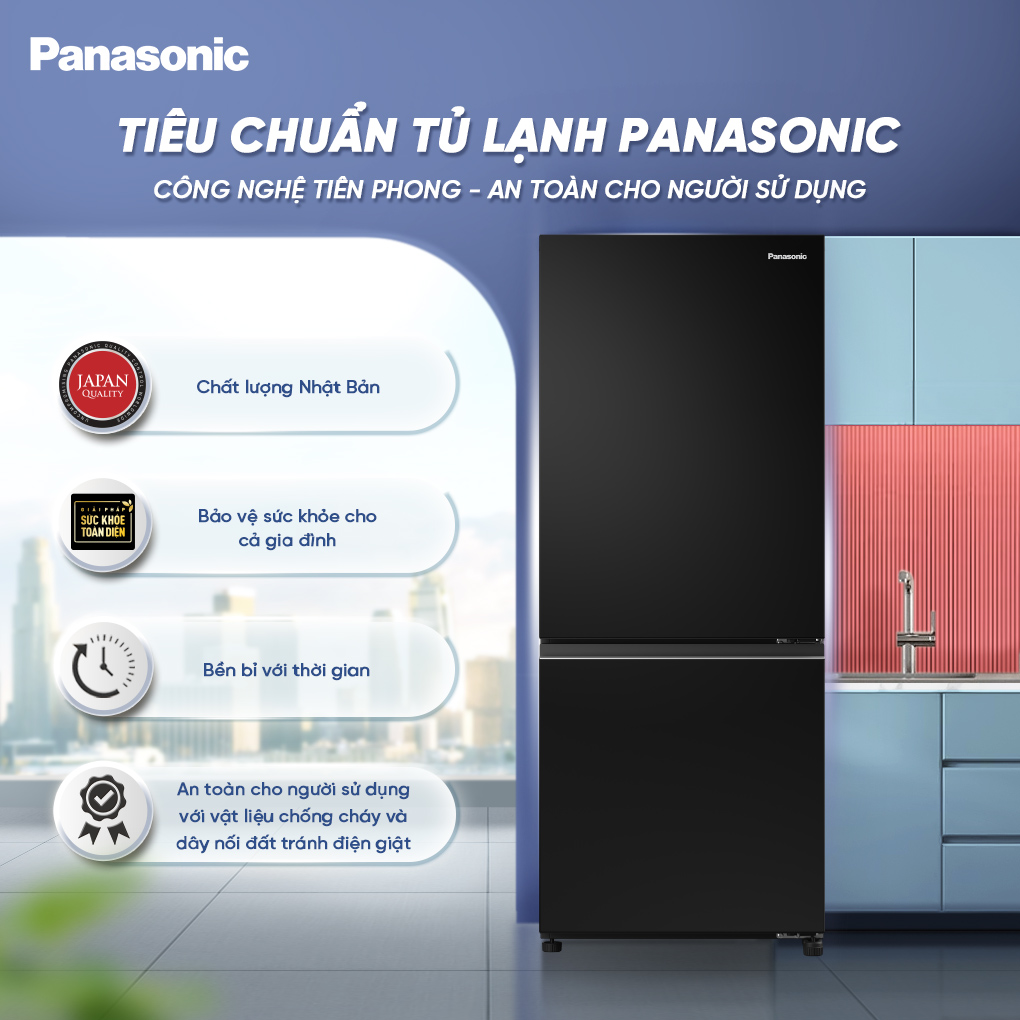 Tủ Lạnh Panasonic Inverter 255 Lít NR-SV281BPKV 0