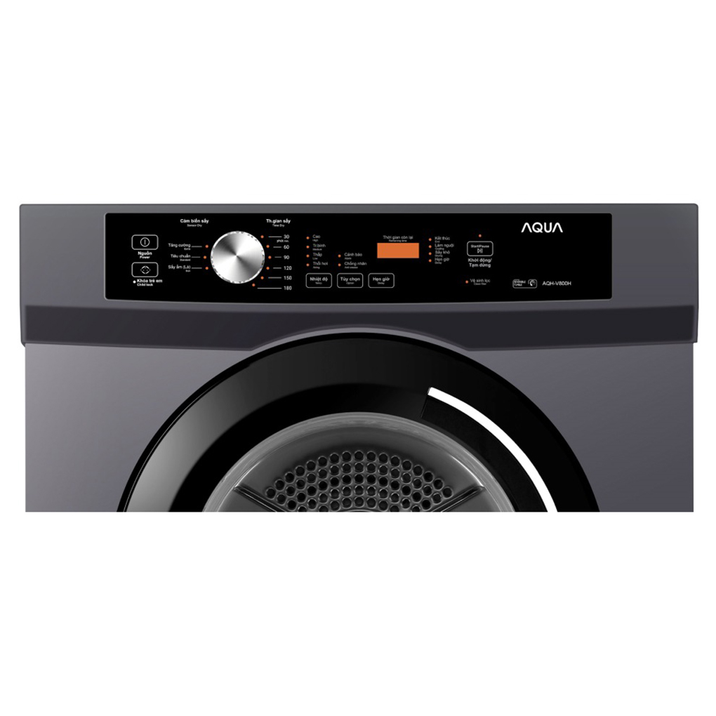 Máy Sấy Thông Hơi Aqua 8 Kg AQH-V800H.SS 3