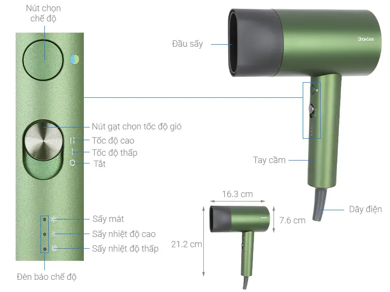 Máy Sấy Tóc Showsee A5-G 7
