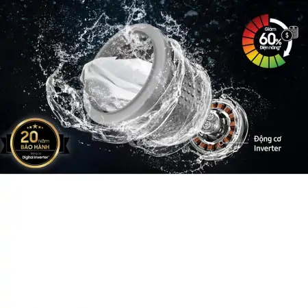 Máy Giặt Samsung Inverter 12 kg WA12CG5886BVSV 9