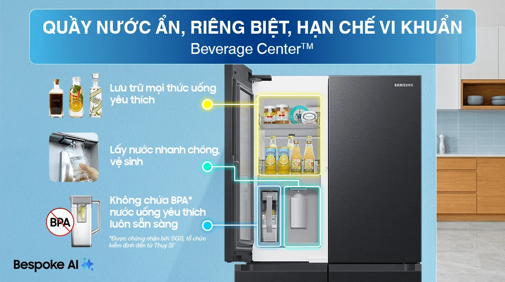 Tủ Lạnh Samsung Inverter 648 Lít RF59C766FB1/SV
