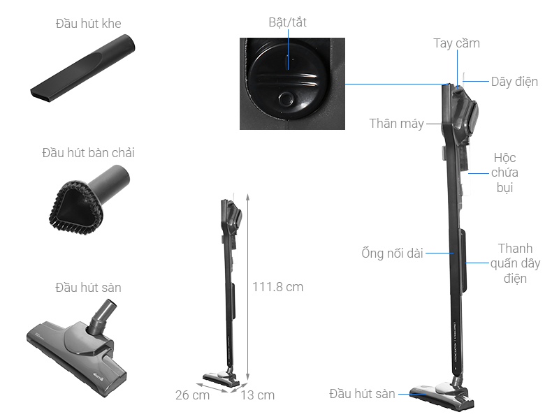 Máy Hút Bụi Deerma DX700S 12