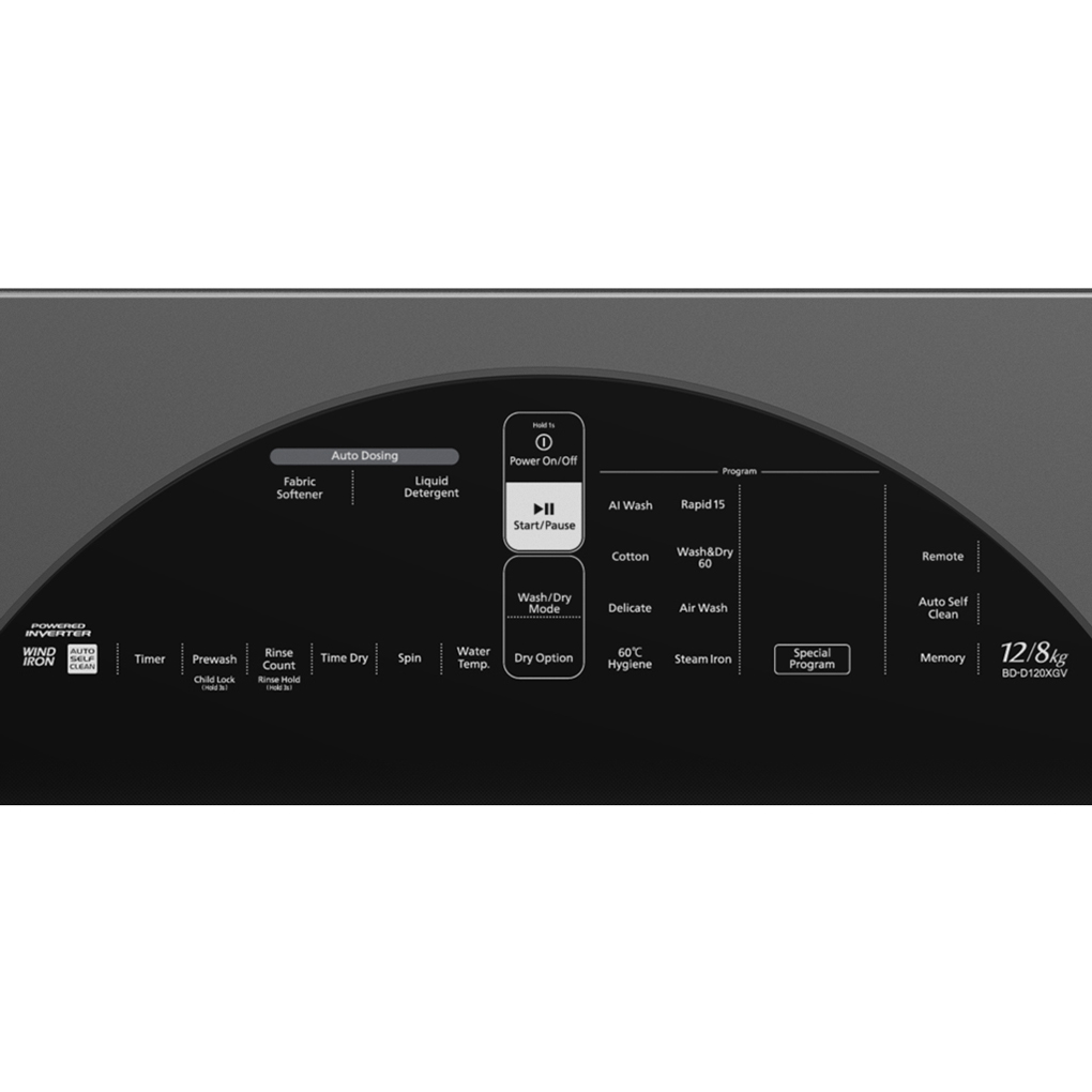 Máy Giặt Sấy Hitachi Inverter 12/8 Kg BD-D120XGV MAG 2
