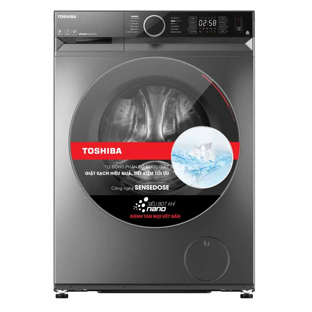 Máy Giặt Sấy Toshiba Inverter 10.5/7 Kg TWD-BM115GF4V(SK)<br> 