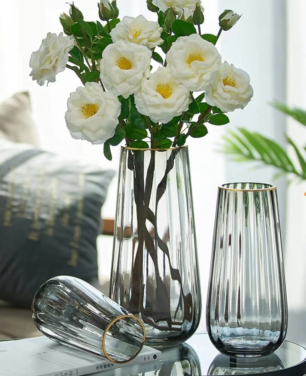 Bình Hoa Thủy Tinh ECOFJ10 Xám