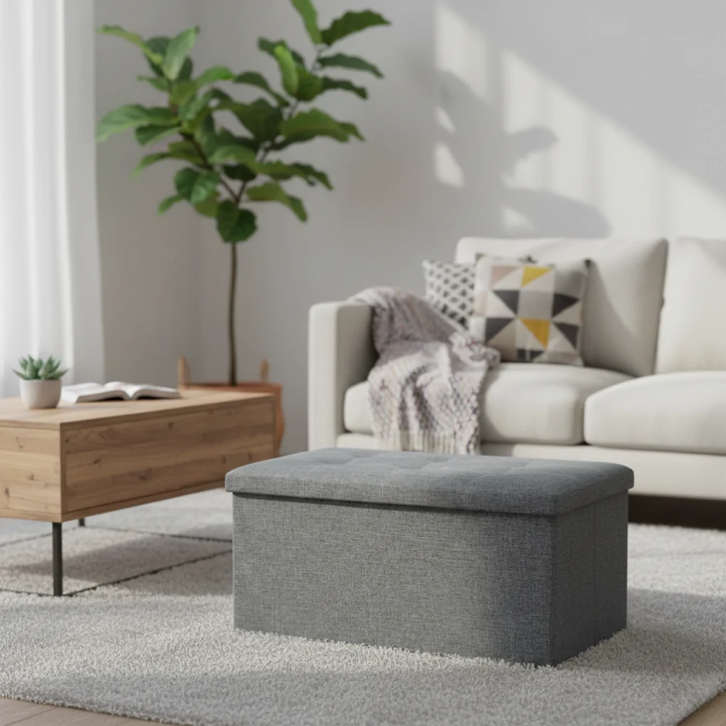 Ghế Hộp Vải ECOSS1 Xám