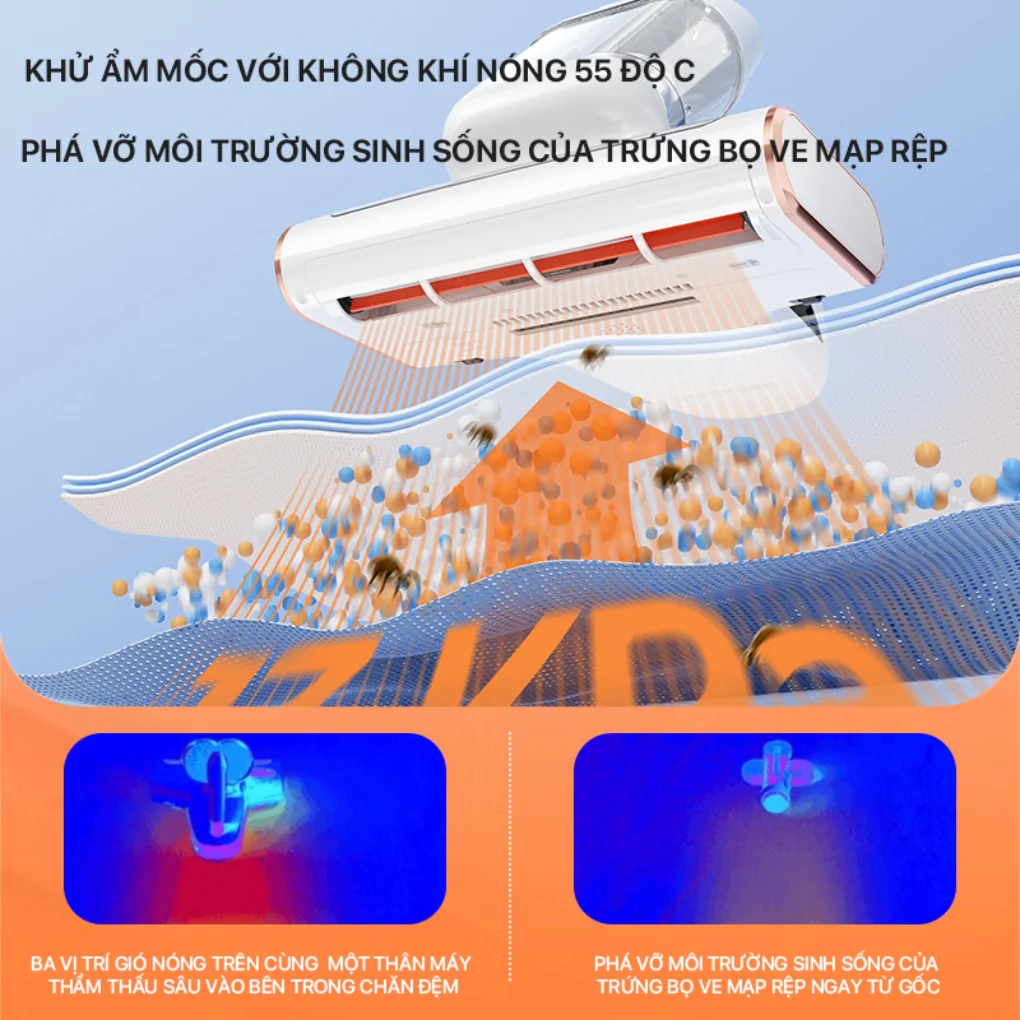 Máy Hút Bụi Đệm Giường Uwant M300 Màu Trắng 18