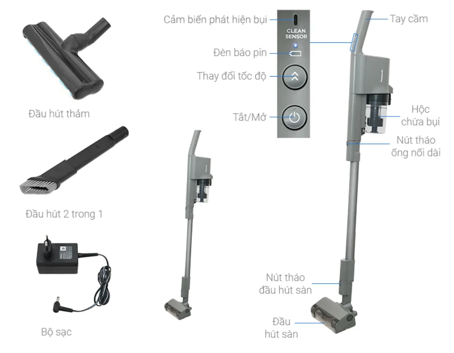 Máy Hút Bụi Không Dây Panasonic MC-SB53KH046 20