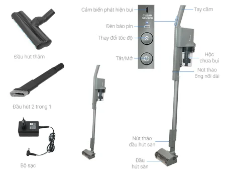 Máy Hút Bụi Không Dây Panasonic MC-SB53KH046 20