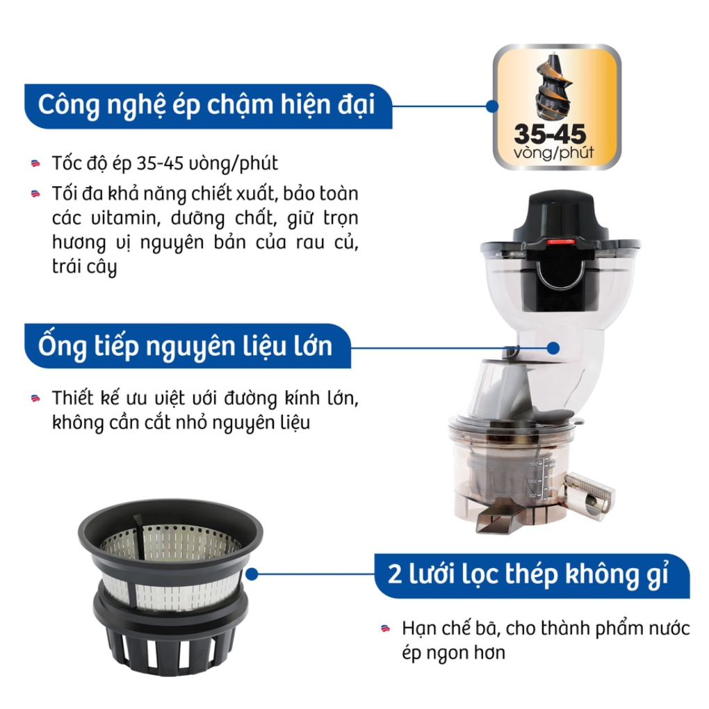 Máy Ép Chậm Bluestone SJB-6568 1