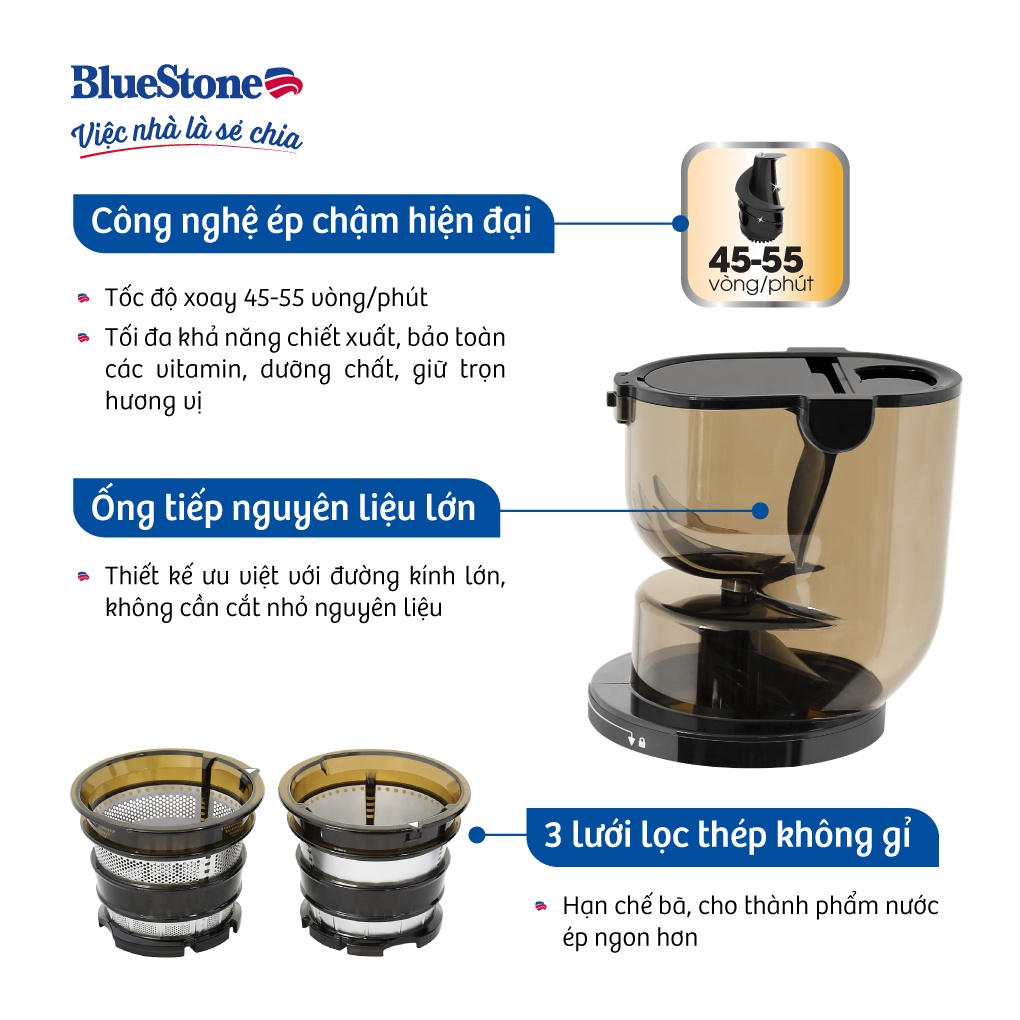 Máy Ép Chậm Bluestone SJB-6578 3