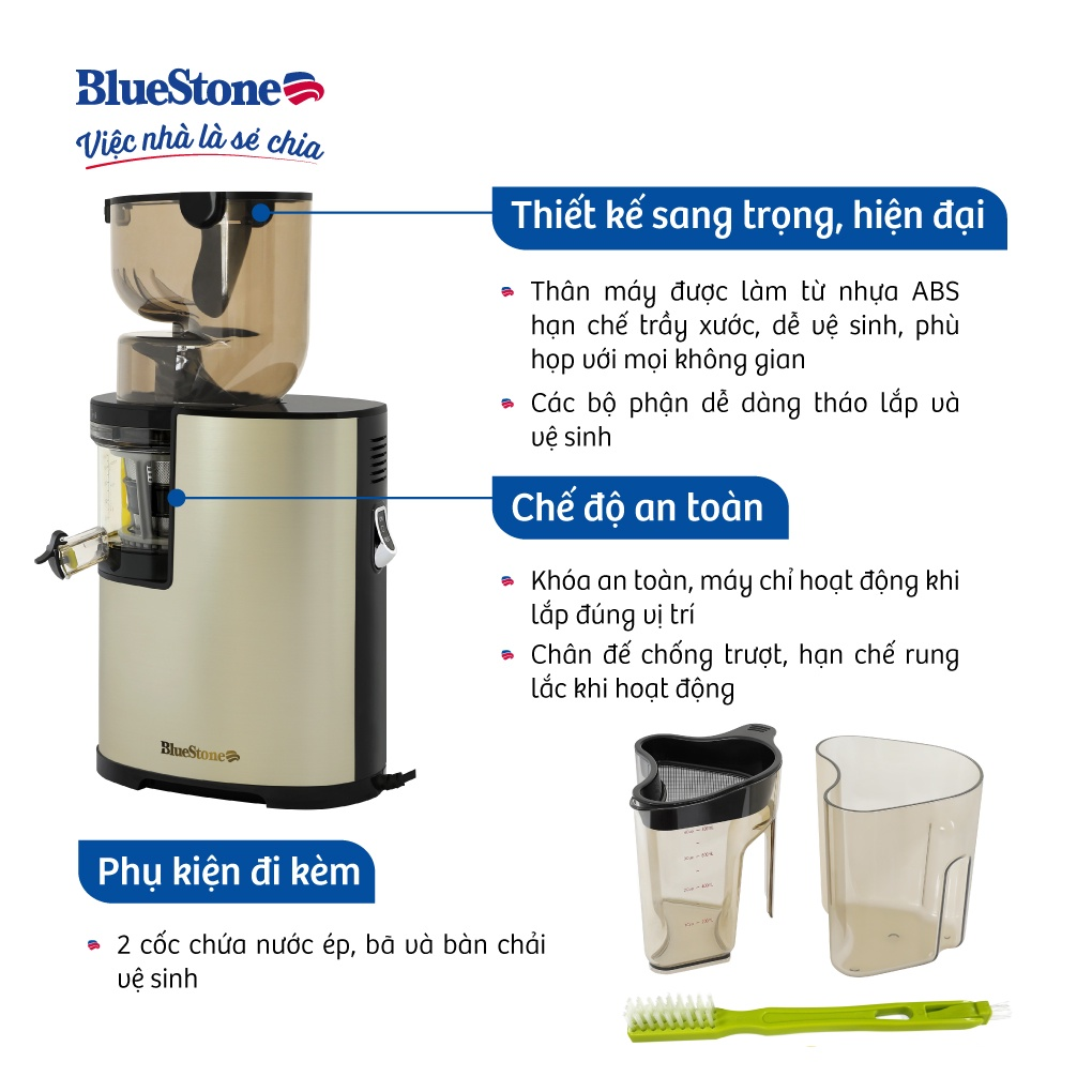 Máy Ép Chậm Bluestone SJB-6578 4