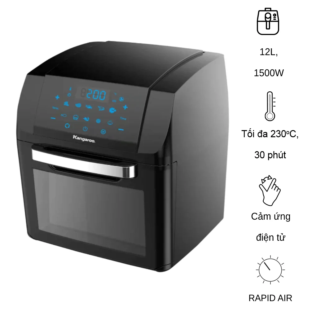 Lò Chiên Không Dầu Kangaroo KG12AF5A 12 Lít