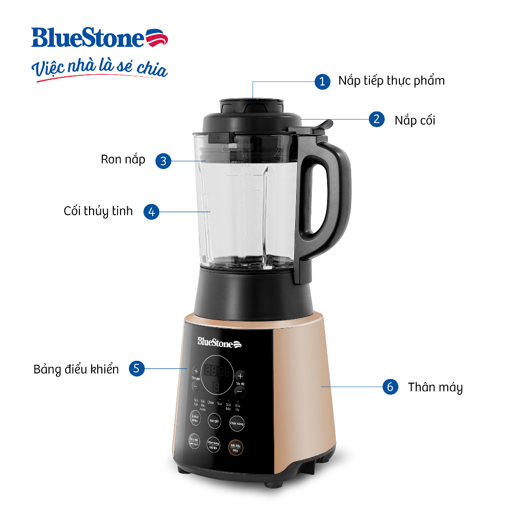 Máy Xay Nấu Đa Năng Bluestone BLB-6033 3