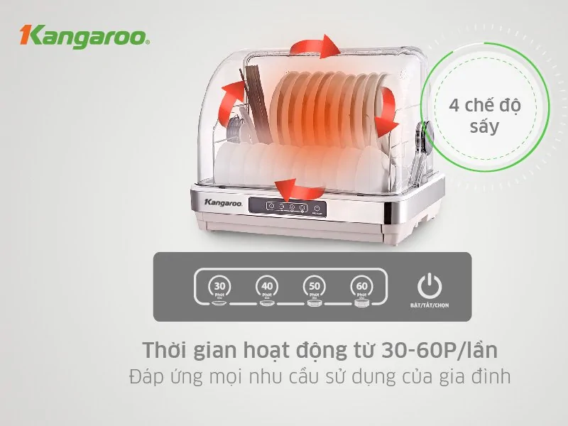 Máy Sấy Bát Kangaroo KG45DD 4