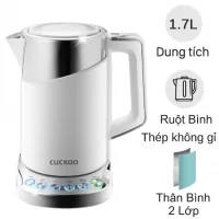 Ấm Đun Siêu Tốc Cuckoo CK-A170T 1.7 Lít (Màu Trắng)