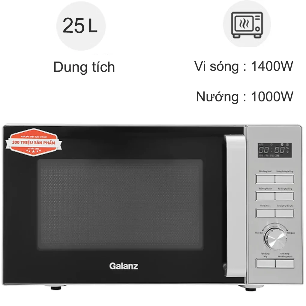 Lò Vi Sóng Galanz D90D25ETL-ZWA 25 Lít