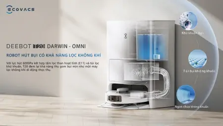 Robot Hút Bụi Lau Nhà Ecovacs Deebot T20 OMNI 13