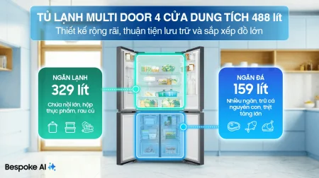 Tủ Lạnh Samsung Inverter 305 Lít RT31CB56248ASV