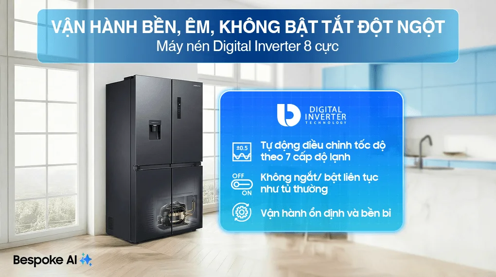Tủ Lạnh Samsung Inverter 305 Lít RT31CB56248ASV