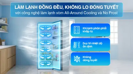 Tủ Lạnh Samsung Inverter 345 Lít RT35CG5544B1SV