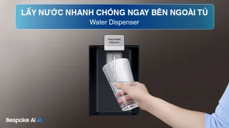 Tủ Lạnh Samsung Bespoke Inverter 406 Lít RT42CB6784C3SV