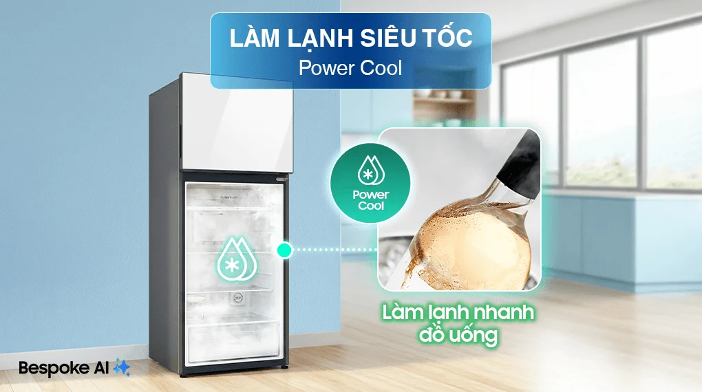 Tủ Lạnh Samsung Bespoke Inverter 406 Lít RT42CB6784C3SV