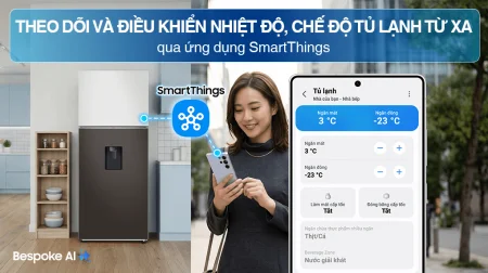Tủ Lạnh Samsung Bespoke Inverter 406 Lít RT42CB6784C3SV