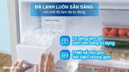 Tủ Lạnh Samsung Bespoke Inverter 406 Lít RT42CB6784C3SV