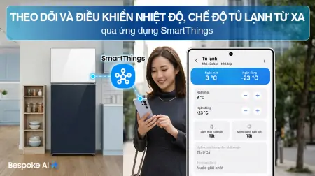 Tủ Lạnh Samsung Bespoke Inverter 460 Lít RT47CB66868ASV