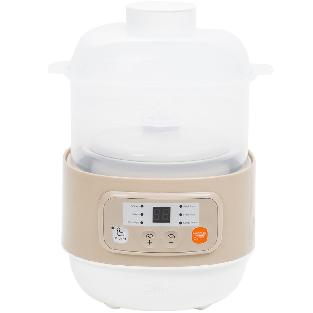 Nồi Nấu Chậm Đa Năng Bear DDZ-A08T8 (Nâu) - Hàng Quốc Tế - Bản Tiếng Anh 0