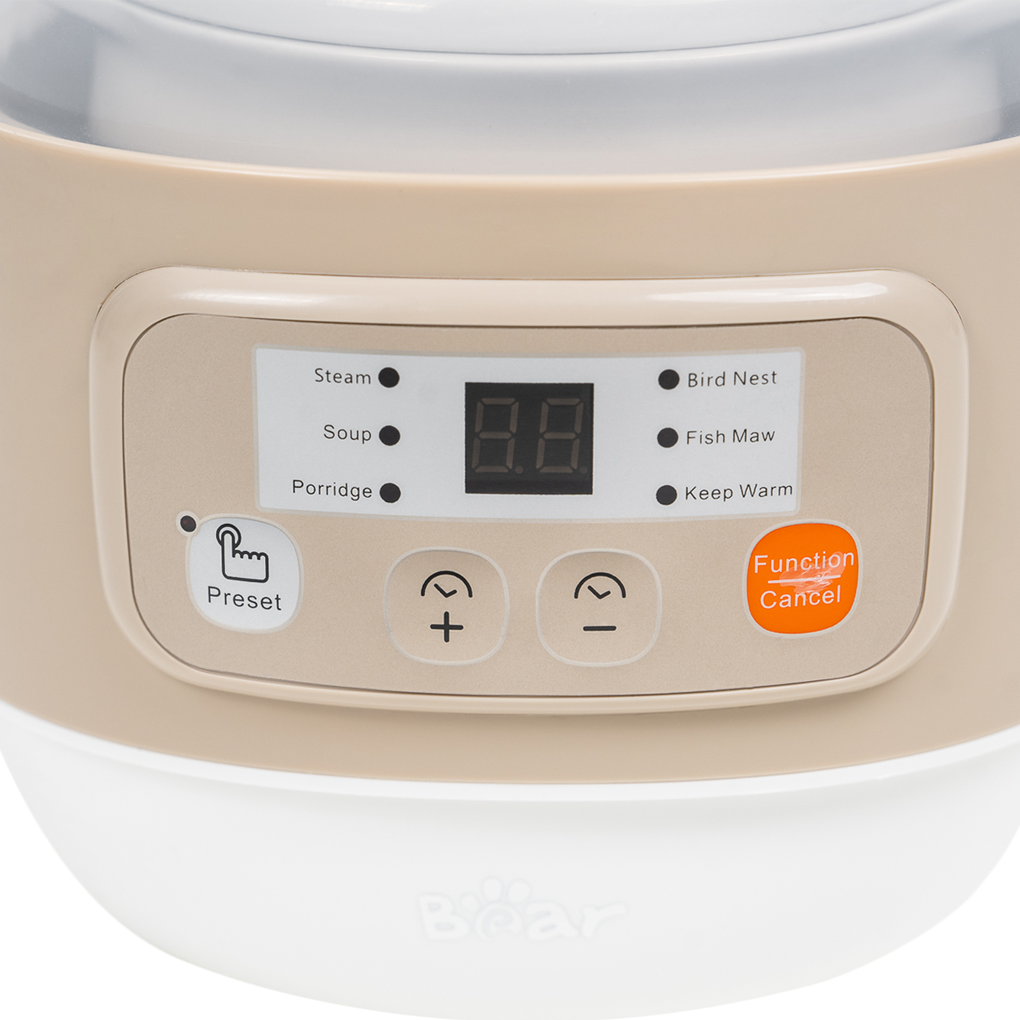 Nồi Nấu Chậm Đa Năng Bear DDZ-A08T8 (Nâu) - Hàng Quốc Tế - Bản Tiếng Anh 1