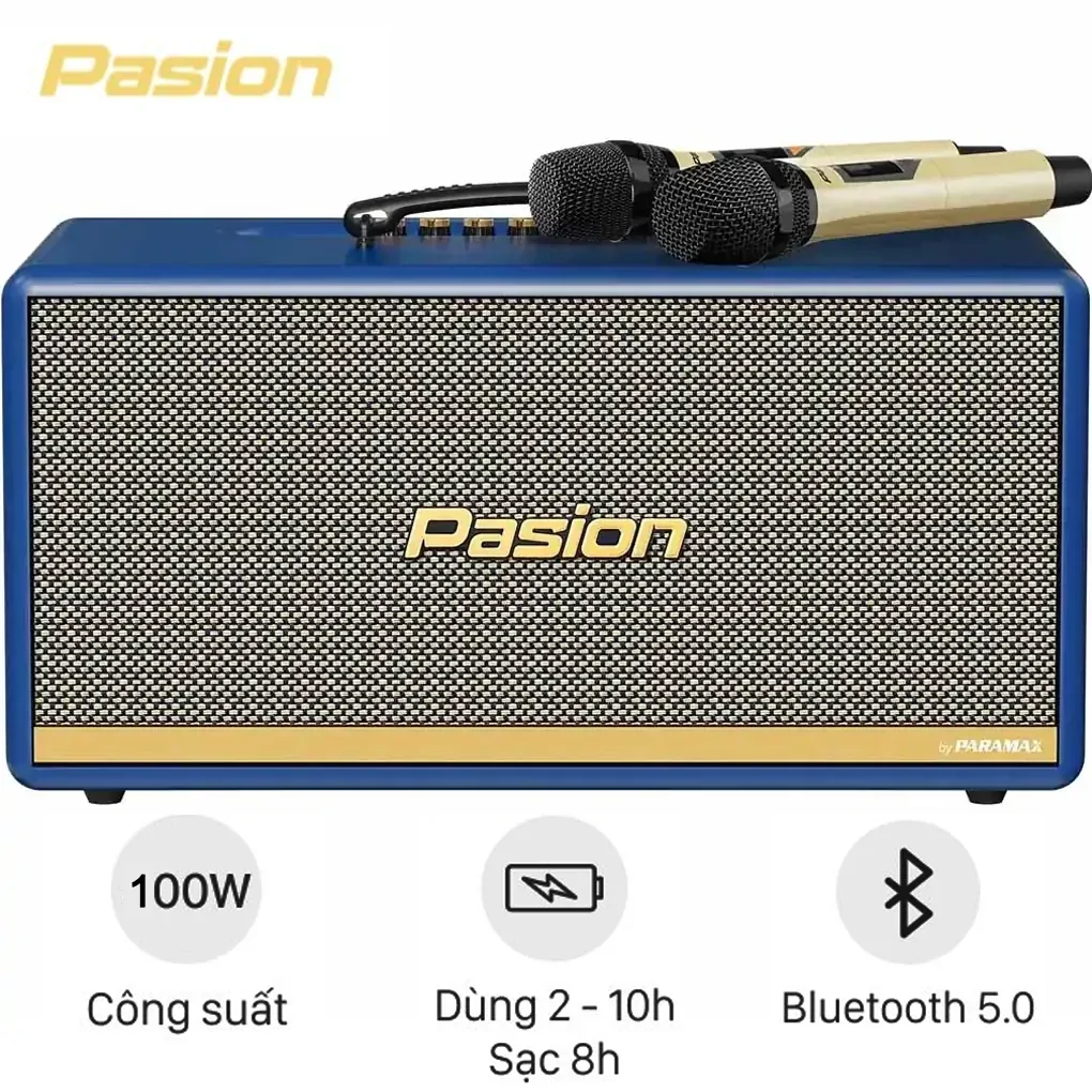 Loa Di Động Xách Tay Paramax PASION 2c (Màu Xanh)