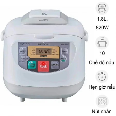 Nồi Cơm Điện Tử Hitachi RZ-D18GFY-W 1.8 Lít