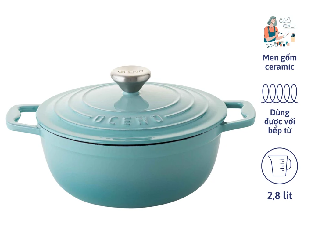 Nồi Oceno CRS22C - Mint 0
