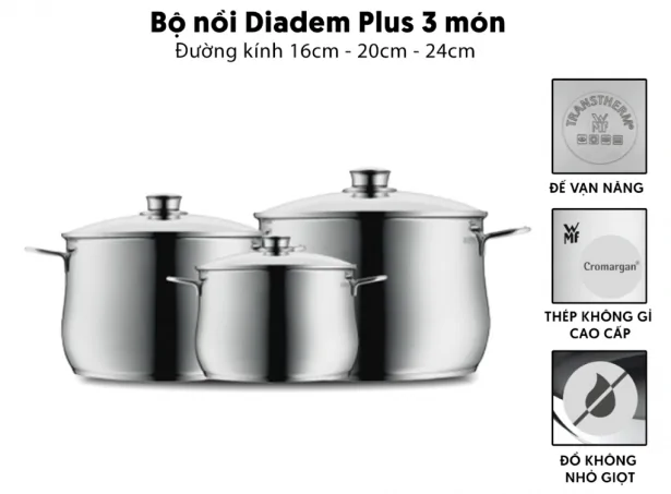 Bộ Nồi Diadem Plus WMF 0730036040
