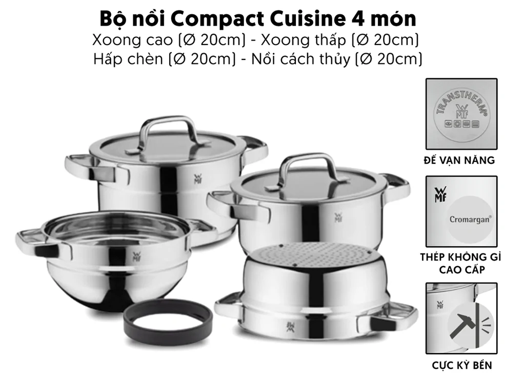 Bộ Nồi Compact Cuisine WMF 0798046380 0
