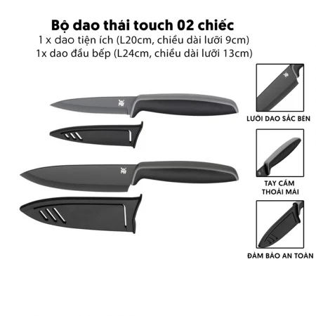 Bộ Dao Touch (Kèm Theo Vỏ) WMF - 1879086100 0