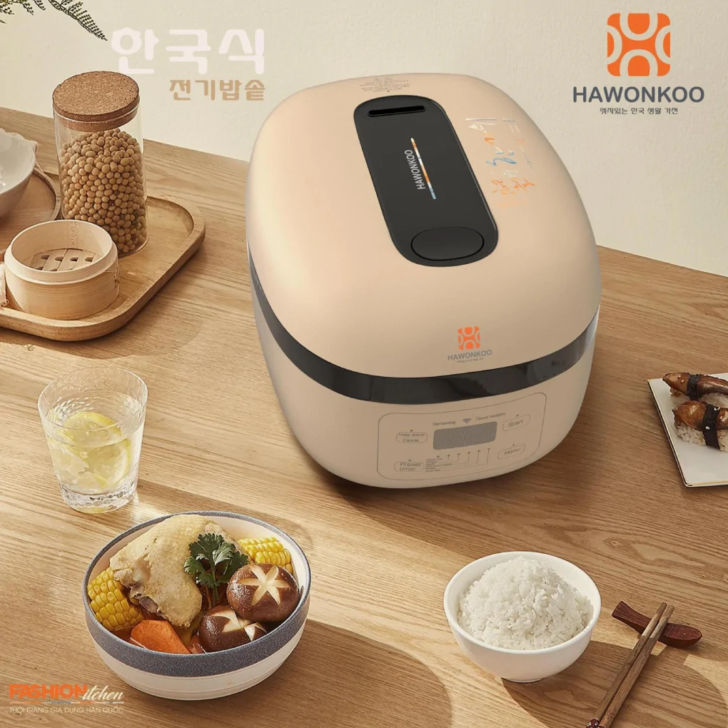 Nồi Cơm Điện Cao Tần Hawonkoo RCH-152-IH-CF 1.5 Lít 5