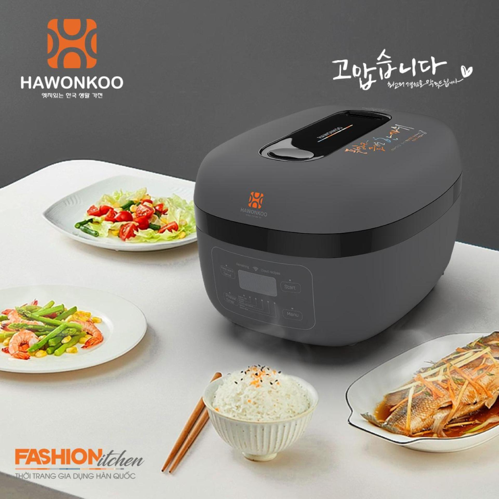 Nồi Cơm Điện Cao Tần Hawonkoo RCH-152-IH-GR 1.5 Lít 5